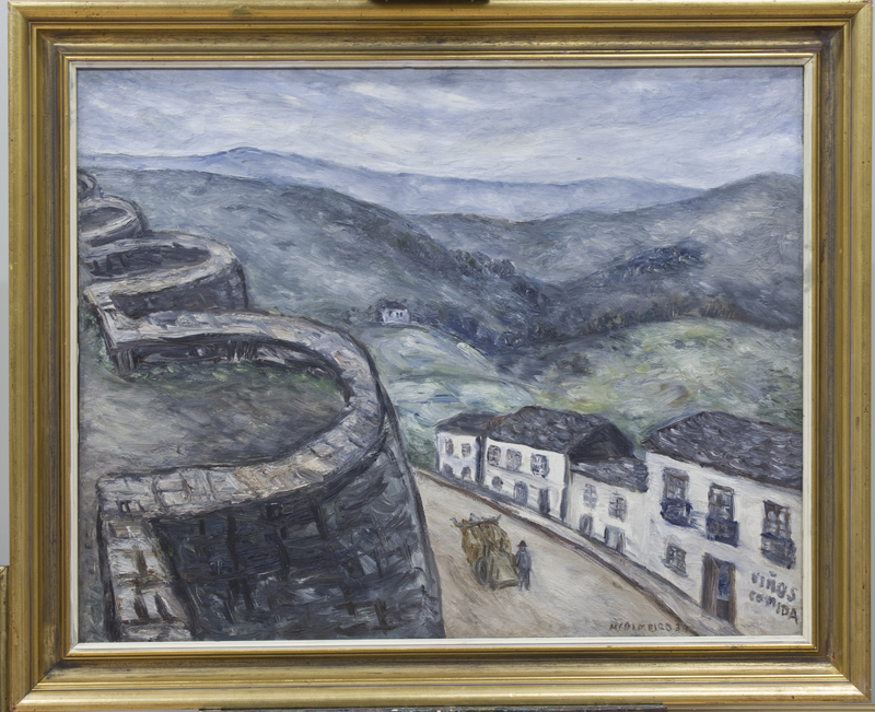 Vista de Lugo con muralla